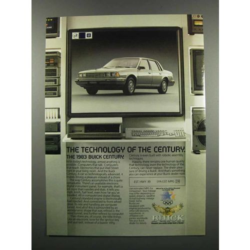 1983 Buick Century Ad - Technology of the Century