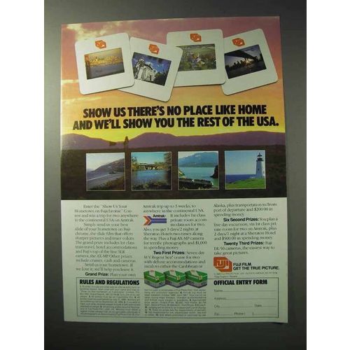 1986 Fuji Film Ad - There's No Place Like Home