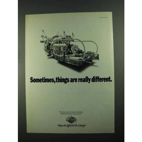 1988 Harley-Davidson Motorcycle Genuine Accessories Ad