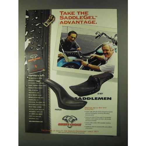 1999 Biker's Choice Saddlemen Profiler, Lo-Boy Seats Ad