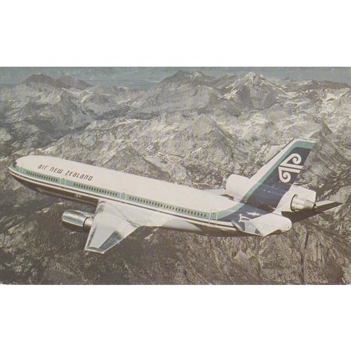 Air New Zealand Douglas DC10 Civil Aviation Postcard (A20649)