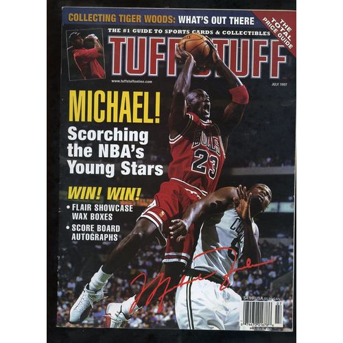 MICHAEL JORDAN, Tuff Stuff magazine 1997 CHICAGO BULLS "SCORCHING"