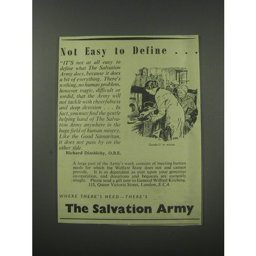 1954 The Salvation Army Ad - Not easy to define