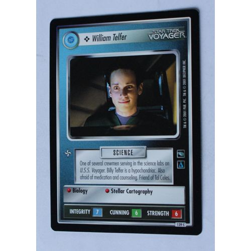 Star Trek CCG: Voyager # 139 William Telfer (A) 2001 decipher