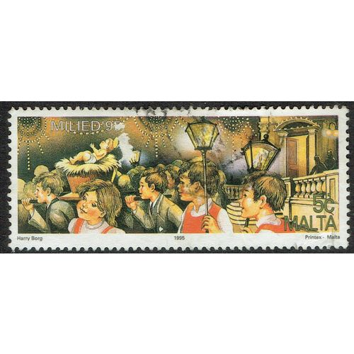 Malta 1995 Christmas 5c Multicoloured SG1004 GU