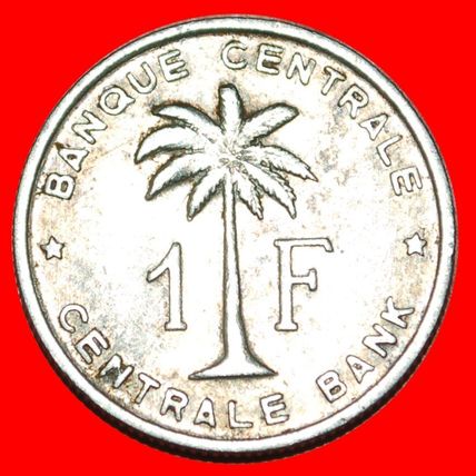 PALMTREE: BELGIAN CONGO - RUANDA-URUNDI ★1 FRANC 1958! LOW START★NO RESERVE