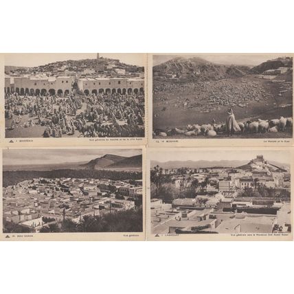 Bou Saada Ghardaia Laghouat Boghari 4x Algeria Postcard s