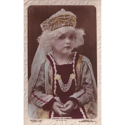 Virginia Lee Corbyn Child Film Picture Star Real Photo Postcard