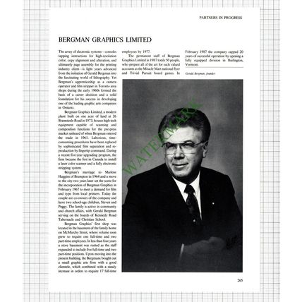Brampton Canada Huegenot Limited / Gerald Bergman Graphics - 1980s Article