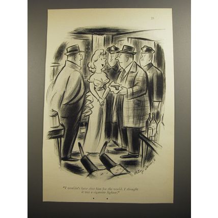 1954 Cartoon by Whitney Darrow, Jr. - I wouldn't have shot him