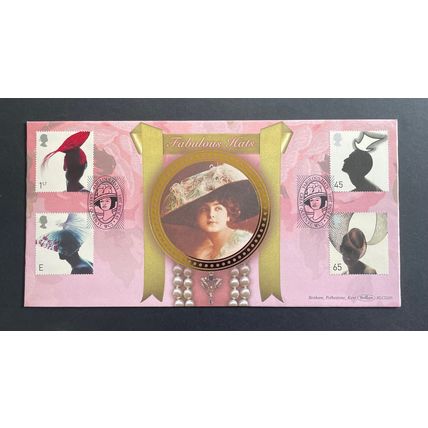 2001 Fabulous Hats Benham FDC BLCS209. Limited Edition. Great Queen St. WC2 HS.