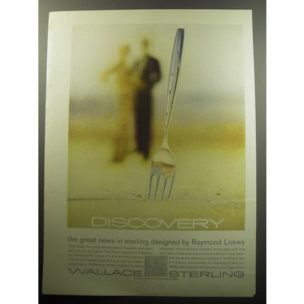 1957 Wallace Discovery Sterling Silverware Ad - Discovery the great news