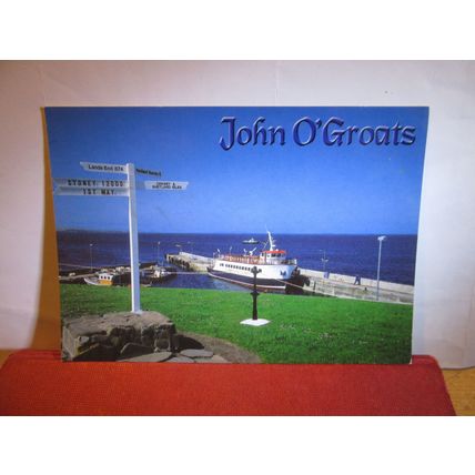 THE HARBOUR, JOHN O'GROATS, CAITHNESS, SCOTLAND used postcard =