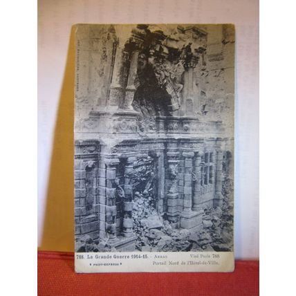 WW1, 1914/15 LA GRANDE GUERRE, ARRAS, FRANCE unused antique postcard =