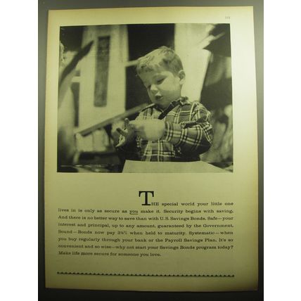 1958 U.S. Savings Bonds Advertisement - The special world