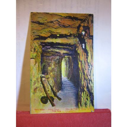 WW1 TRENCHES, VIMY RIDGE, PAS DE CALAIS, FRANCE unused antique postcard =