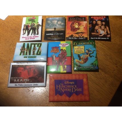 Promo Pin LOT of 25 Movies, TV, etc. Wonderful Condition Great Collectible