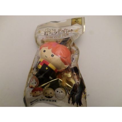 Harry Potter - 4 x Mini Clip Squishy Pen - Ron Weasley/Hedwig/Draco Malfoy/Herm