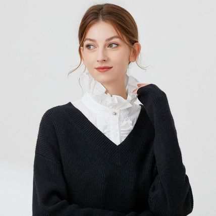 Women False Half Collar Fake Shirt Blouse Ladies Peter Pan Detachable Collars