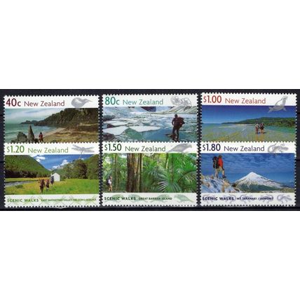 New Zealand 1602-1607 MNH Scenic Walks Nature Landscapes ZAYIX 1024S0504M