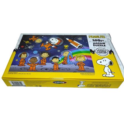 Peanuts In Space 500 pc Jigsaw Puzzle Bonus Puzzle Poster Included NEW!