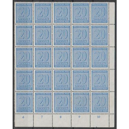 Mi: 134x (I/II) MNH 1945 SBZ Cat € 48.70