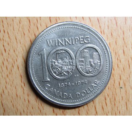 Canada 1974 Winnipeg $1 Dollar Coin