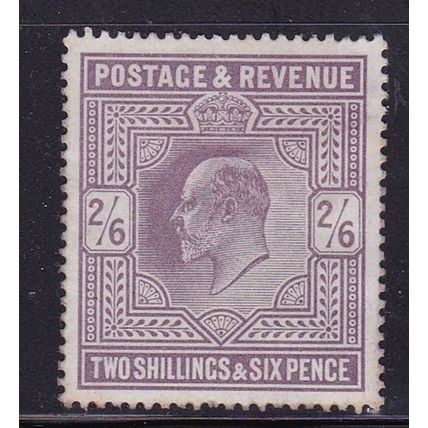 GB 1902-13 KING EDVII 2/6d NO GUM