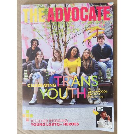 The Advocate & Out Magazine Combo Nov/Dec 2024 - Trans Youth/Cynthia Erivo