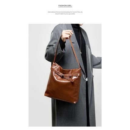 Women Genuine Leather Purses Handbags Brown