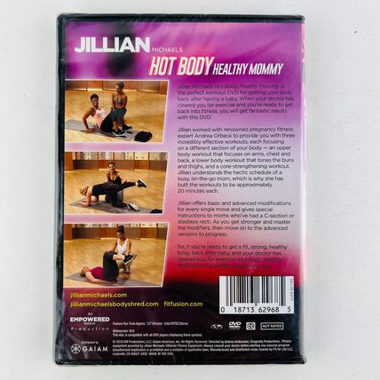 Jillian Michaels Hot Body, Healthy Mommy DVD Exercise Fitness Workout NEW Sealed