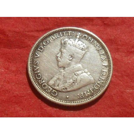 1911 George V sixpence - Australia.