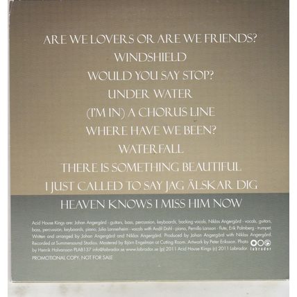 Acid House Kings : Music Sounds Better With You. (2011) Promo CD Album