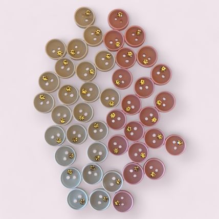 11mm Baby Shirt Buttons For Knitting Pink Or White Sewing Diamond Imitation Stud