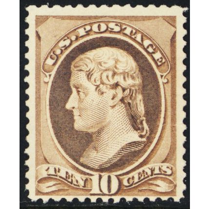 209, Mint NH 10¢ (Light gum crease) SCV $525 * Stuart Katz