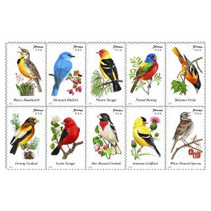 Songbirds Booklet Pane of 20 GENUINE - First Class Postage Stamps Scott 4891b