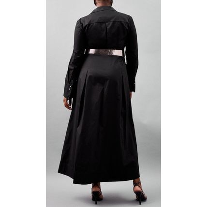 KAREN MILLEN Plus Size Cotton Maxi Woven Shirt Dress NEW (RARE)