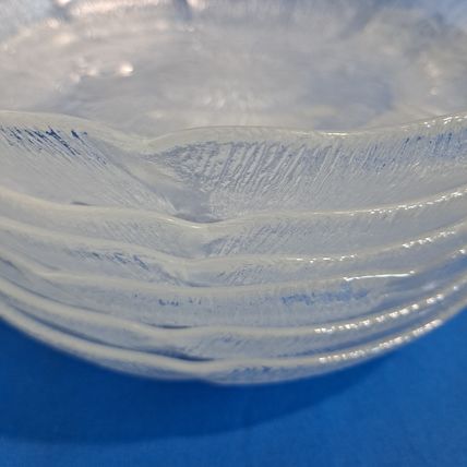 Lot 6 Arcoroc FLEUR 8" Coupe SOUP BOWLS Dish Salad Fruit Cereal Leaves