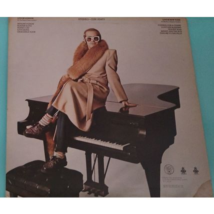 Elton John - Here and there 1976 10 track Live vinyl LP record DJH20473