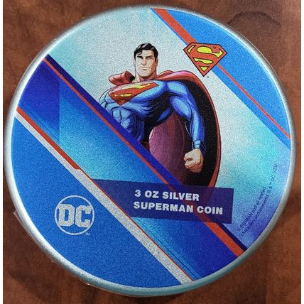 3 Oz Silver Collectible 2025 DC Full Of Superpower Superman ONLY 750 Minted