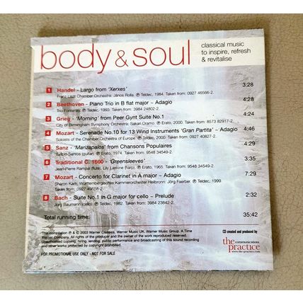 Body & Soul - Promotional CD from the Sunday Express *
