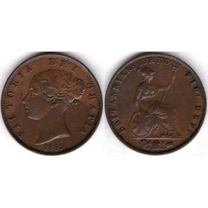 Great Britain. Victoria. Halfpenny 1853. dy21758