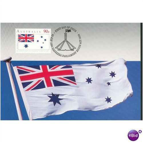 Australia FDI Postcard set 1991 - Australian Flags