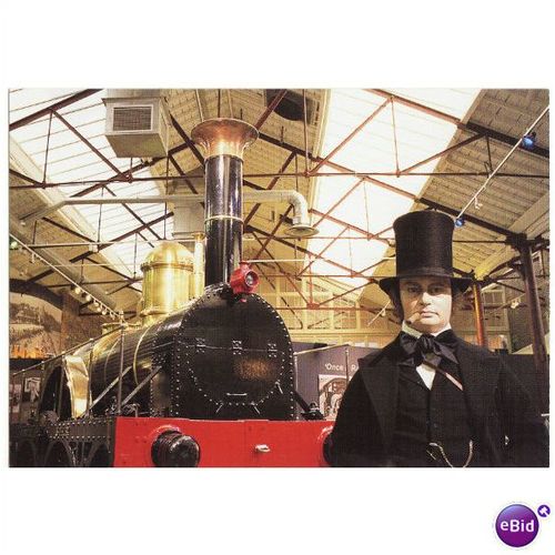 Railway Postcard STEAM Swindon Works Brunel GWR Broad Gauge North Star