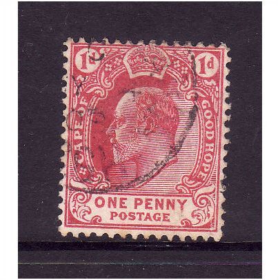 CAPE OF GOOD HOPE 1902 1d CARMINE SG 71 FINE USED
