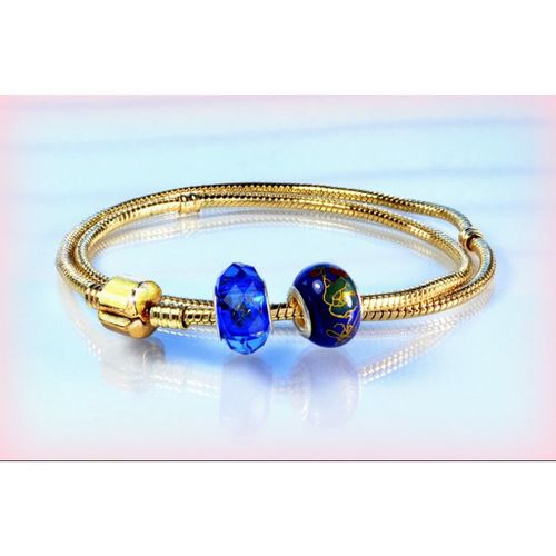 Euro Clasp Gold Plated Snake Chain Necklace European Bead Jewellery 2336