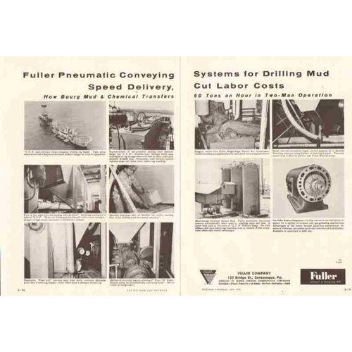 fuller company 1959 gas oil petroleum drilling mud vintage ad