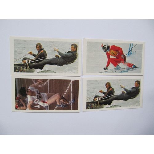 Lot of 4 1979 Brooke Bond Tea cards OLYMPIC GREATS