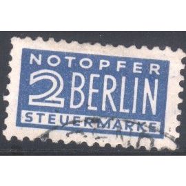 Germany 1948 - SG AT136 - 2pf blue - Aid For Berlin - Obligatory Tax - used