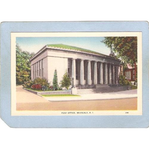Rhode Island Westerly Post Office~972